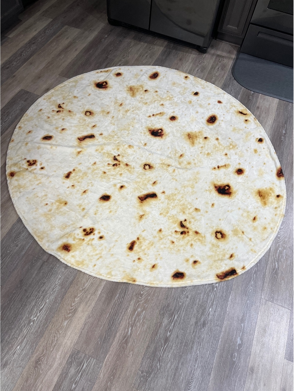 Round Tortilla Blanket Throw 6 Feet Diameter Soft Fleece